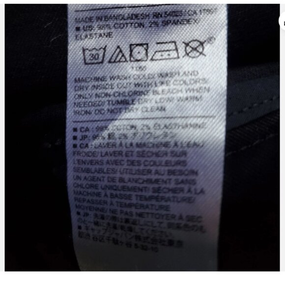 Banana Republic Mid Rise Utility Girlfriend Chino Ankle Pants Black 4 TALL NWT - Picture 12 of 12